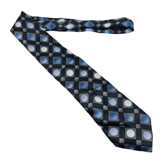 Balenciaga Black 'Geometric Pattern' Tie (Size Regular)