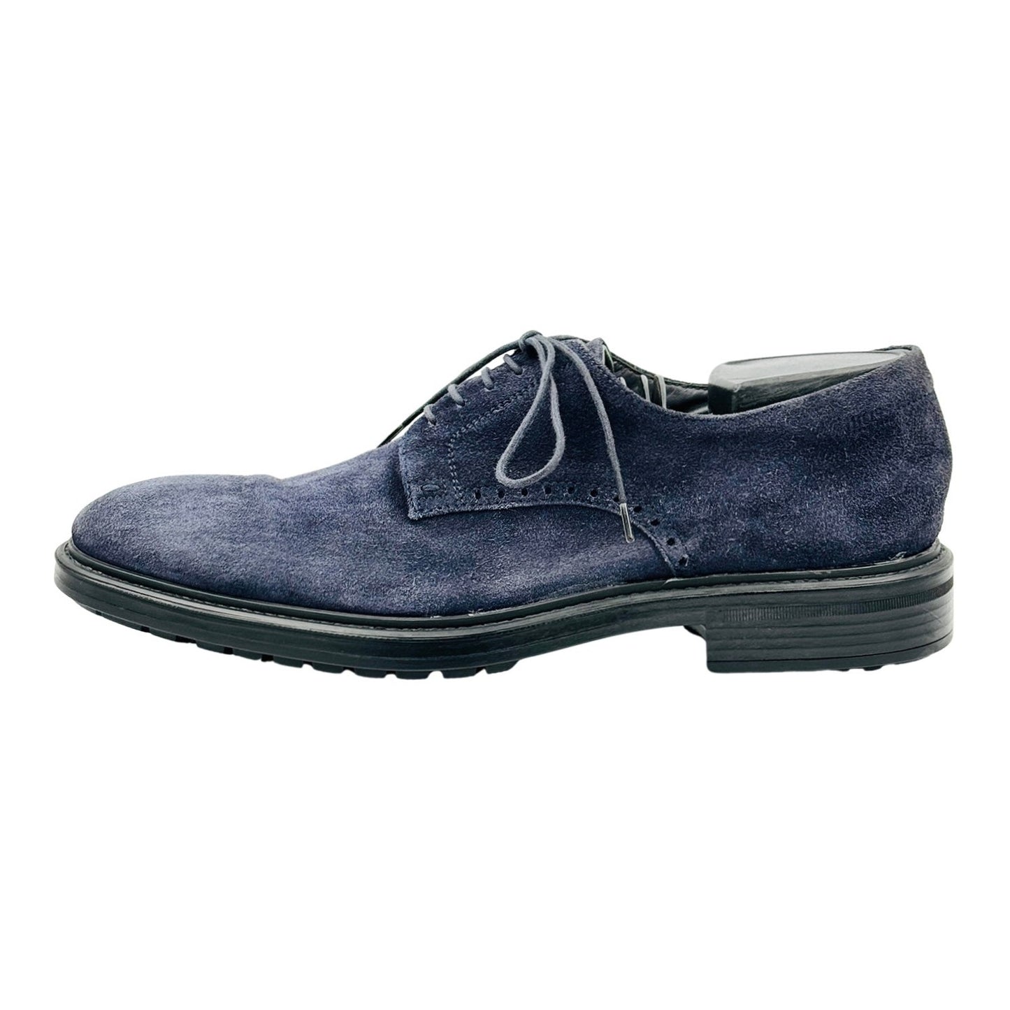 Hugo Boss Men's Navy Blue Derby Shoes (Size 41)