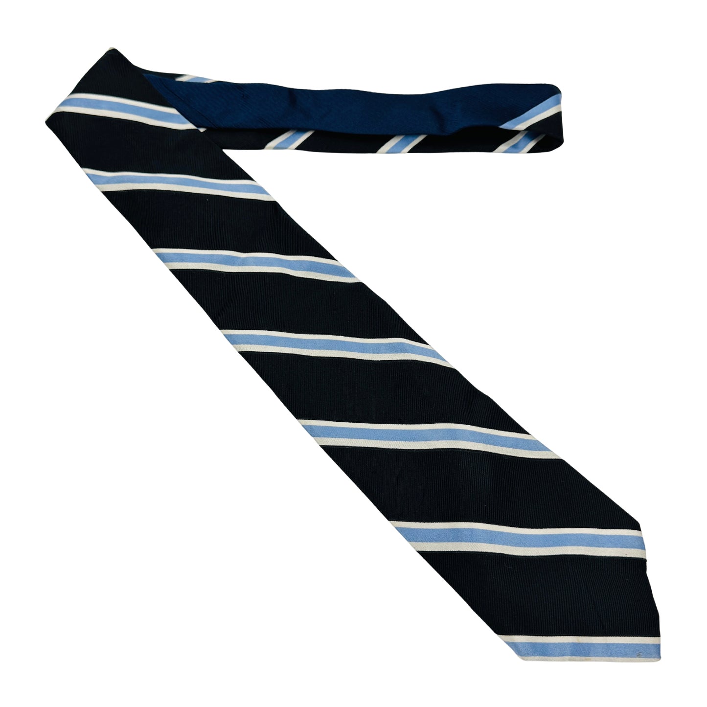 Tommy Hilfiger Dark Navy 'Diagonal Stripes' Tie (Size Regular)