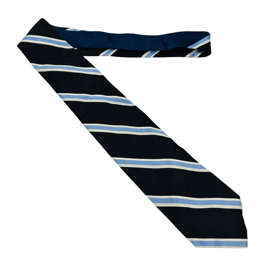 Tommy Hilfiger Dark Navy 'Diagonal Stripes' Tie (Size Regular)