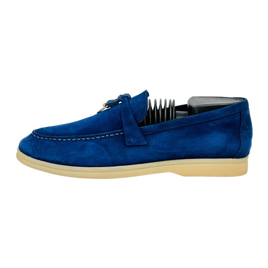 Loro Piana Summer Walk Blue Loafers (Size 41/41.5) - J 56915