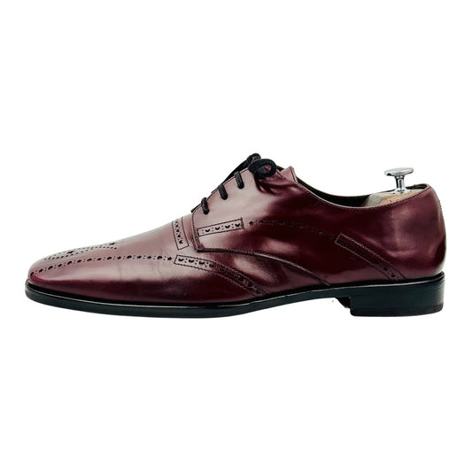 Kenzo Men's Maroon Leather Oxfords (Size 45)