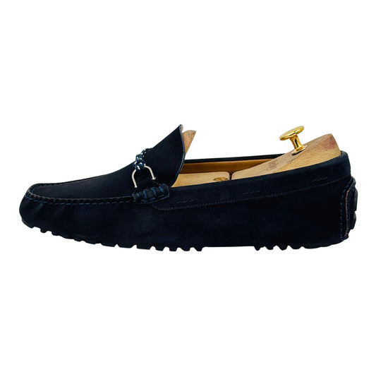 Hugo Boss Men's Dark Blue Suede Moccasins (Size 42.5) - 50453138 401