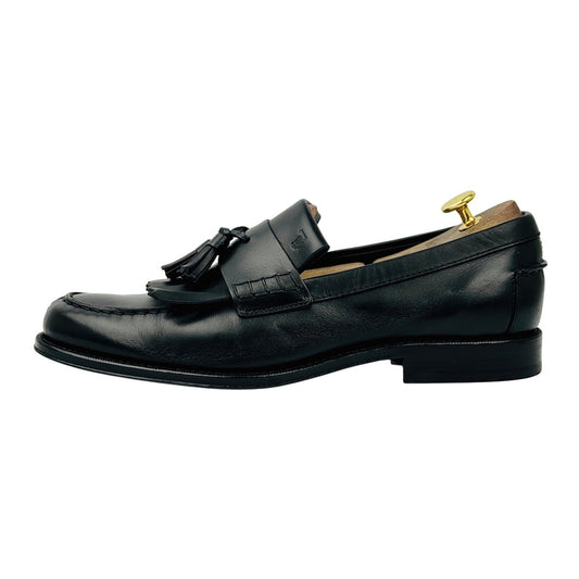 Tod’s Black Leather Tassel Loafers (Size 43/43.5)