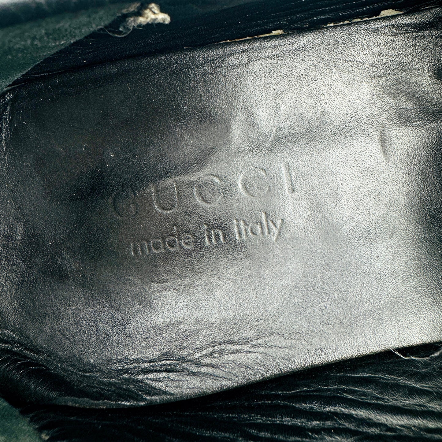 Gucci Men's Black Horsebit Driving Loafers (Size 44/44.5)