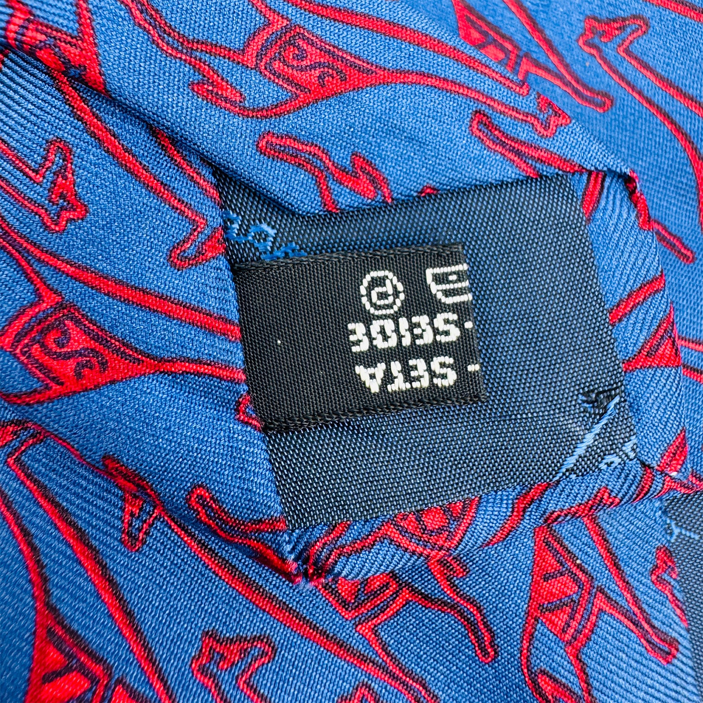Salvatore Ferragamo Blue 'Animal Motifs' Tie (Size Regular)