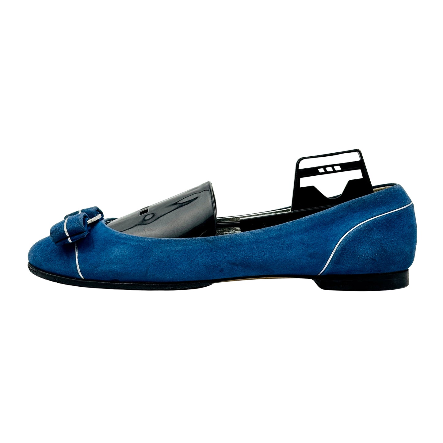 Salvatore Ferragamo Blue Ballet Flats (Size 37/37.5)