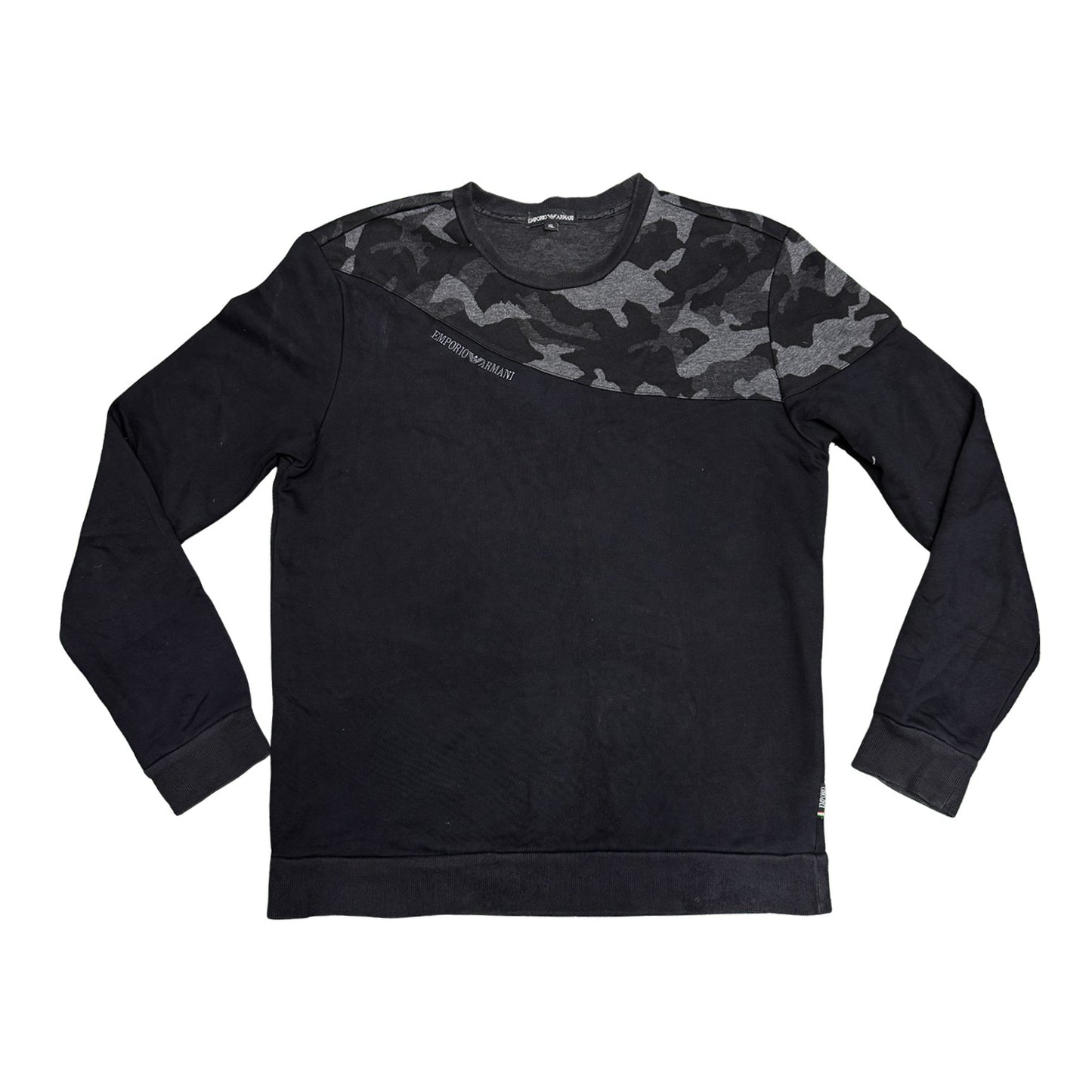 Emporio Armani Men's Dark Grey Sweatshirt (Size Small)