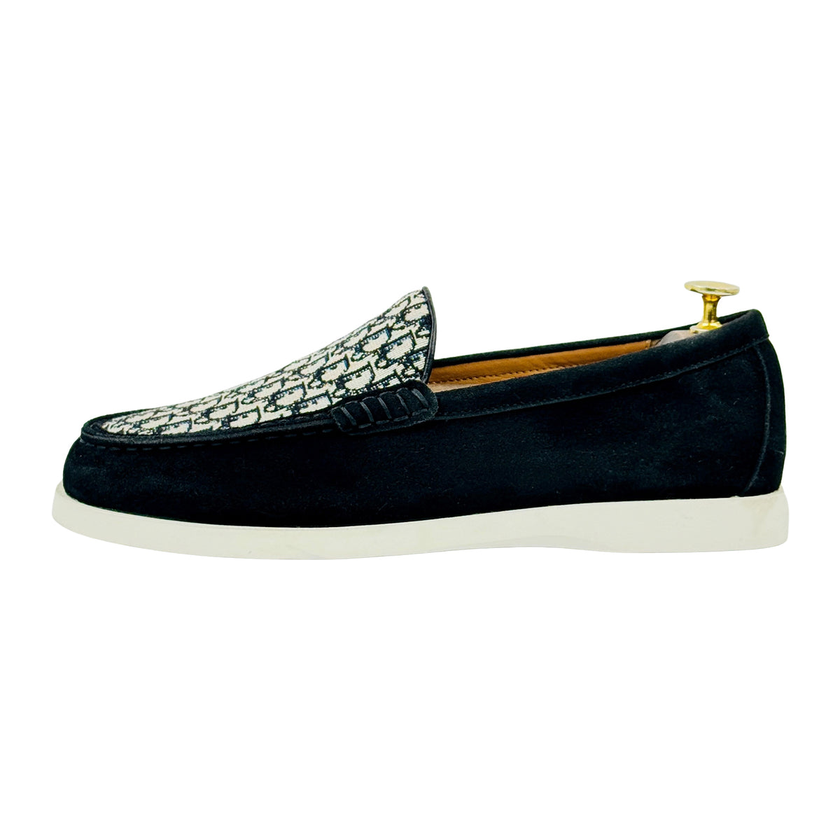 Dior Granville Navy Blue Suede Loafers (Size 42) - 3LO131ZYJ_H561
