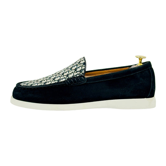 Dior Granville Navy Blue Suede Loafers (Size 42) - 3LO131ZYJ_H561