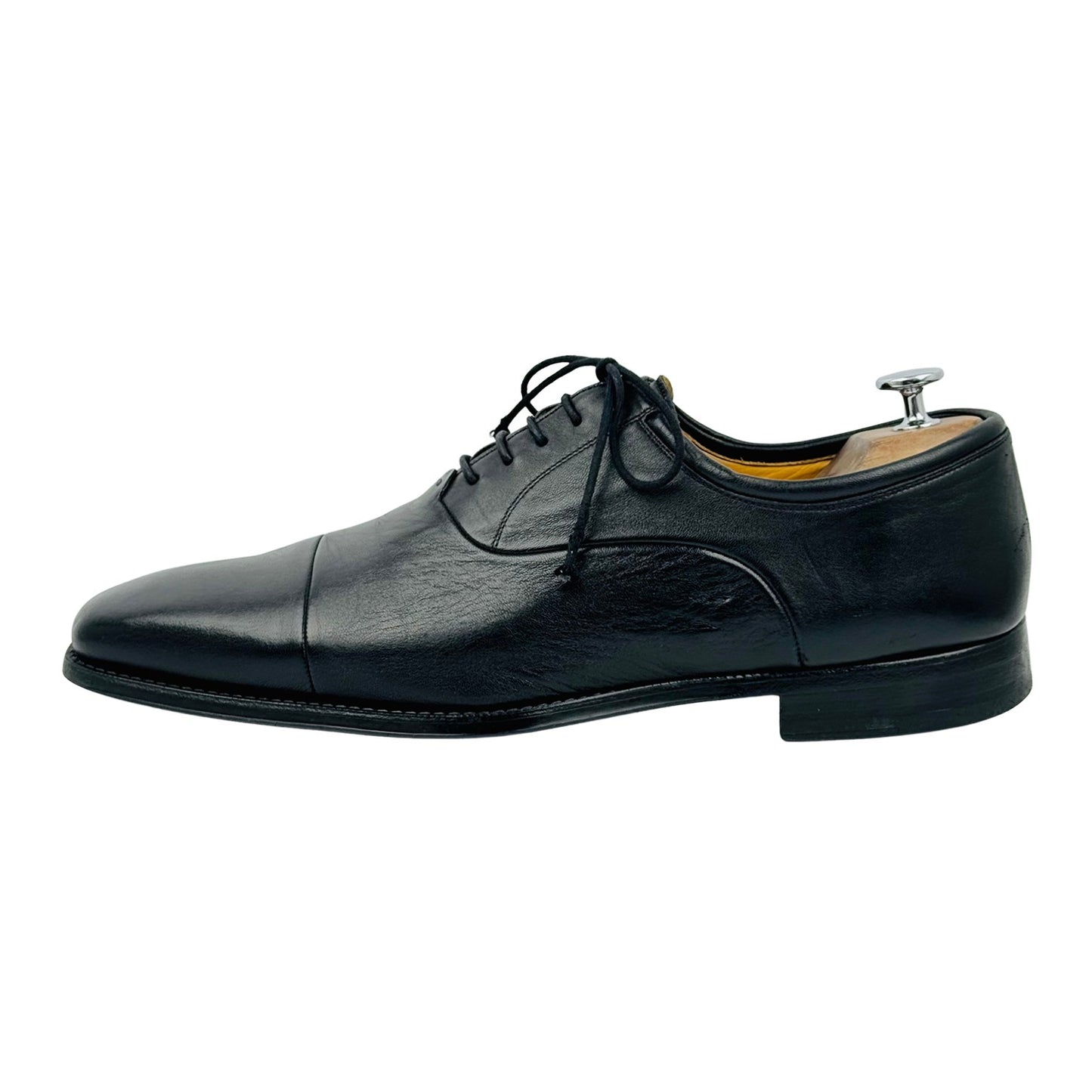 Magnanni Federico Leather Black Oxfords (Size 45/45.5) - 12654