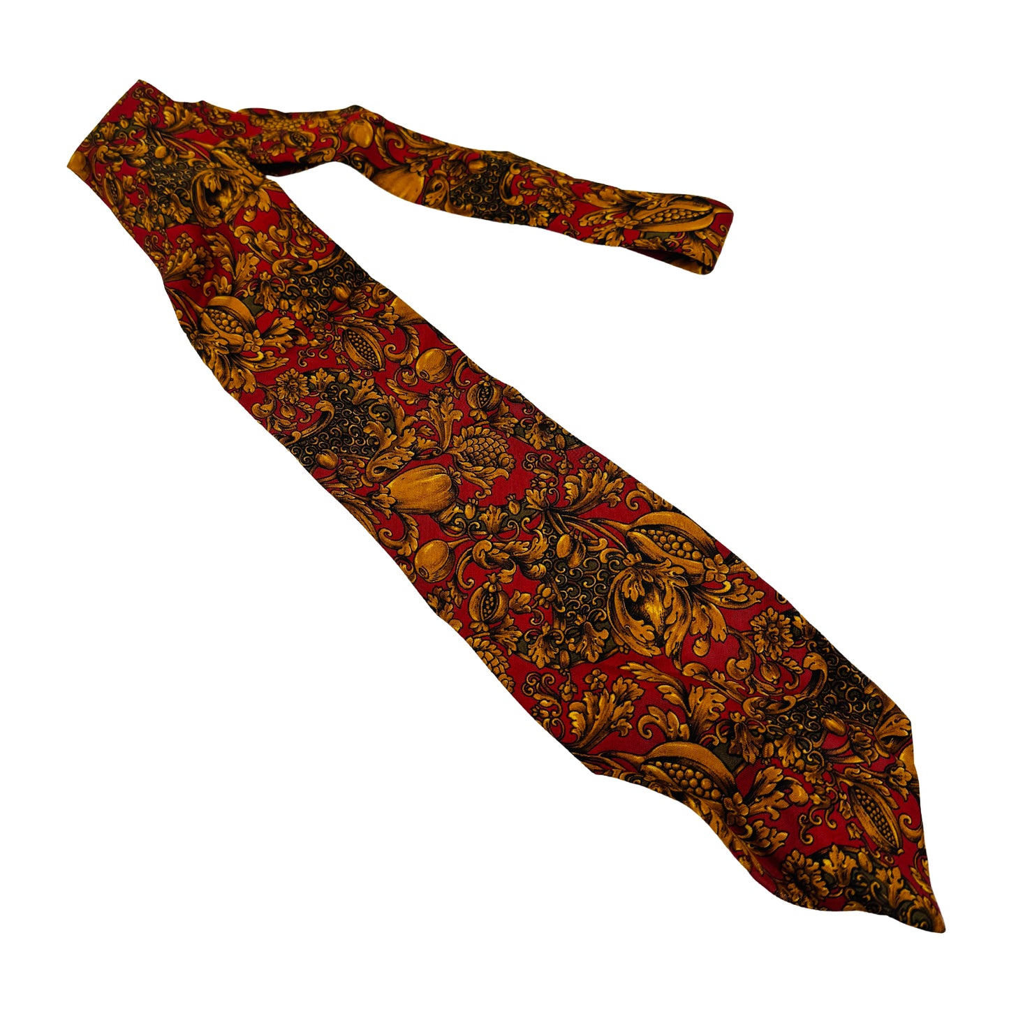 Ermenegildo Zegna Deep Red 'Floral Pattern' Tie (Size Regular)
