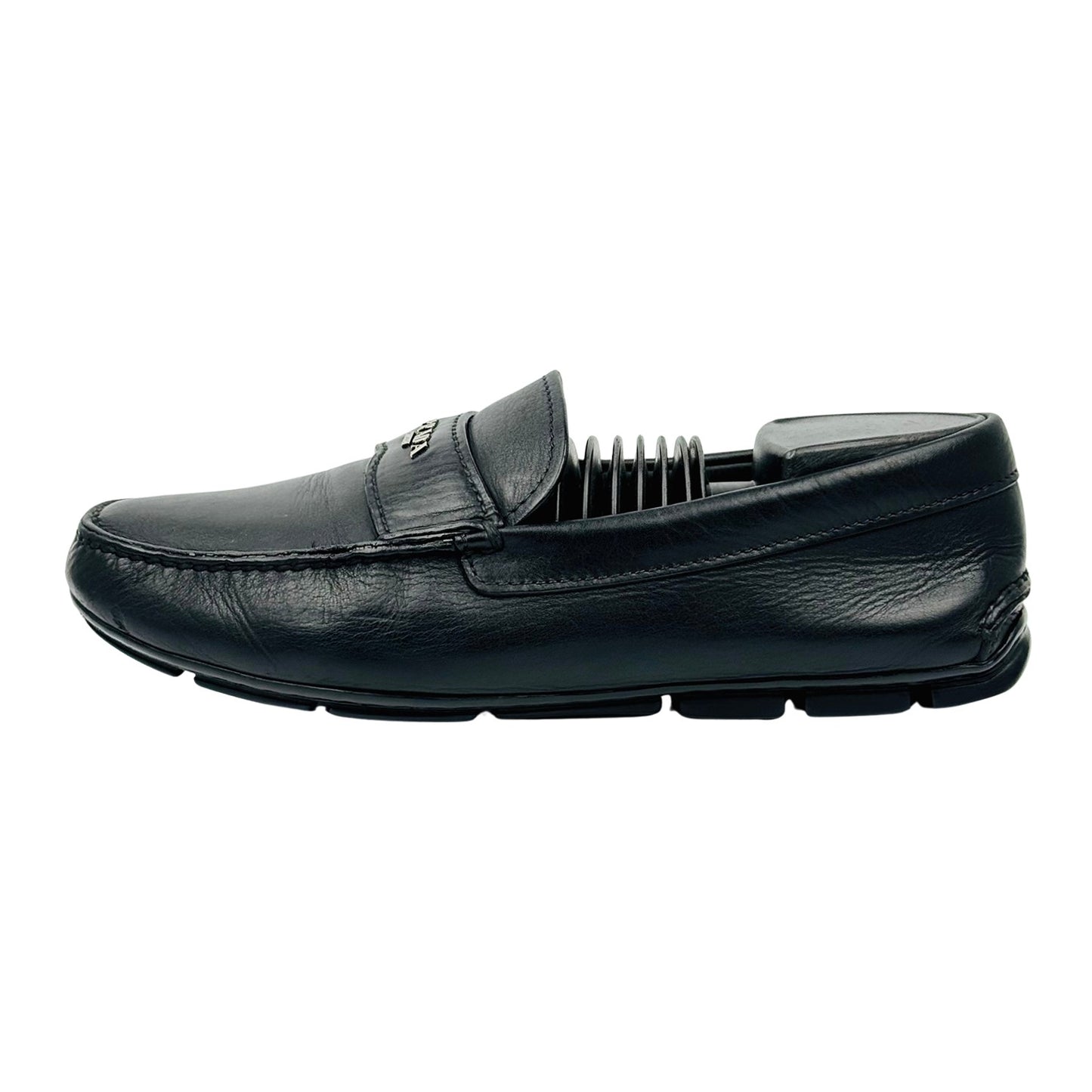 Prada Black Leather Loafers (Size 41/41.5) - 2DD007