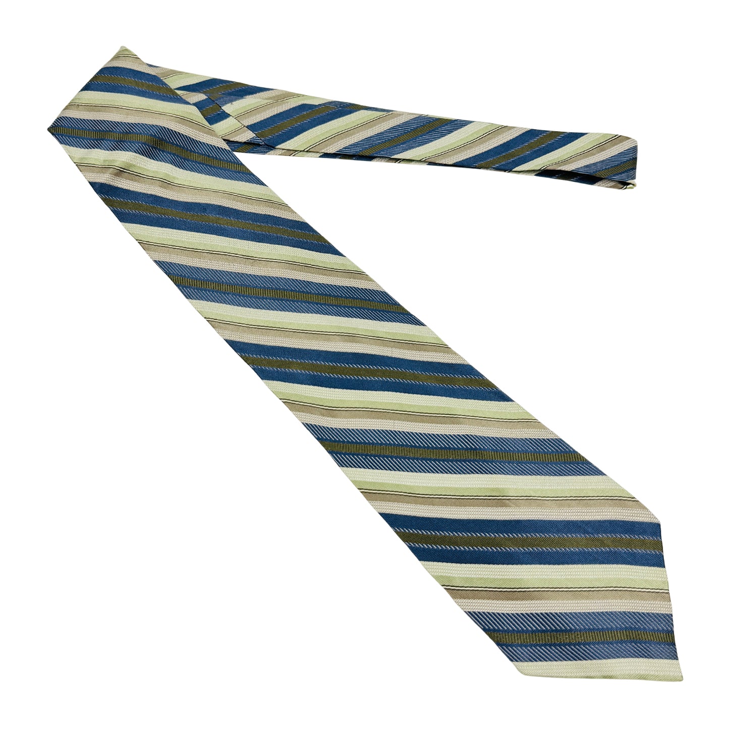 Calvin Klein Blue 'Diagonal Stripes' Tie (Size Regular)
