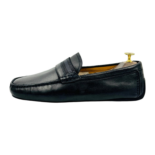 Bally Men's Black Leather Driving Loafers (Size 42.5)