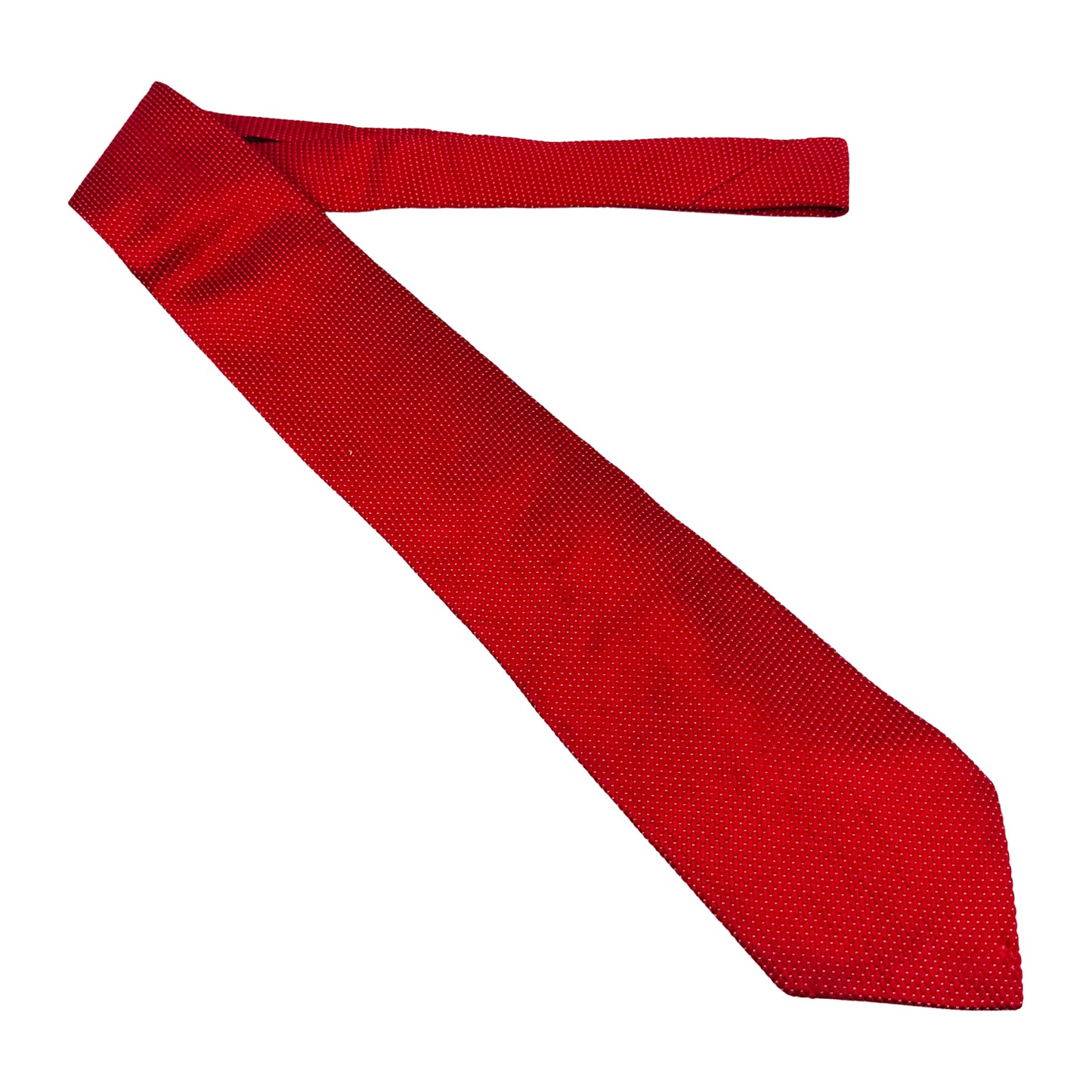Canali Red 'Micro Dot Pattern' Tie (Size Regular)