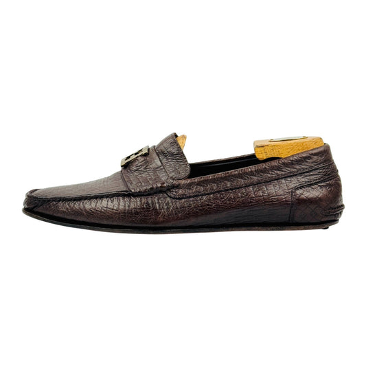 Fendi Men's Brown Leather Loafers (Size 43.5)
