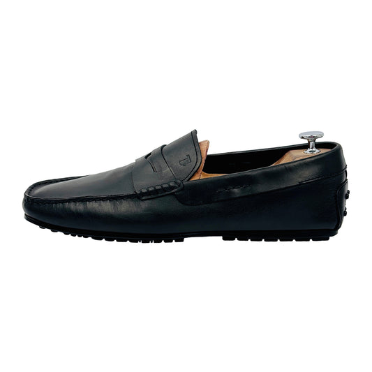 Tods Men's Gommino Black Leather Loafers (Size 44.5/45)