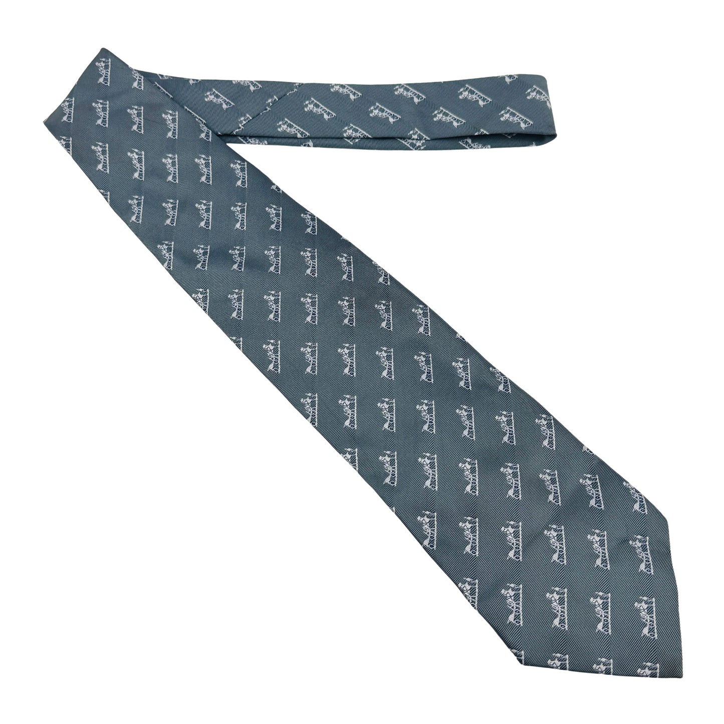 Hermès Light Blue 'Repeating Pattern' Tie (Size Regular)