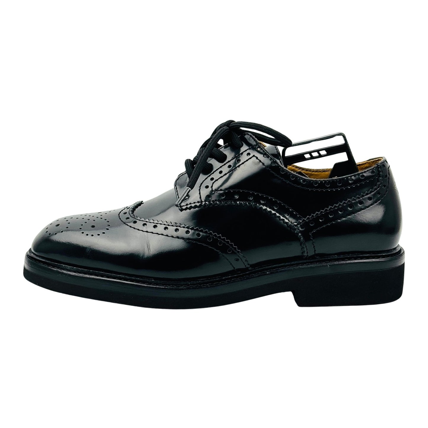 Christian Dior Black Leather Brogue Shoes (Size 36)