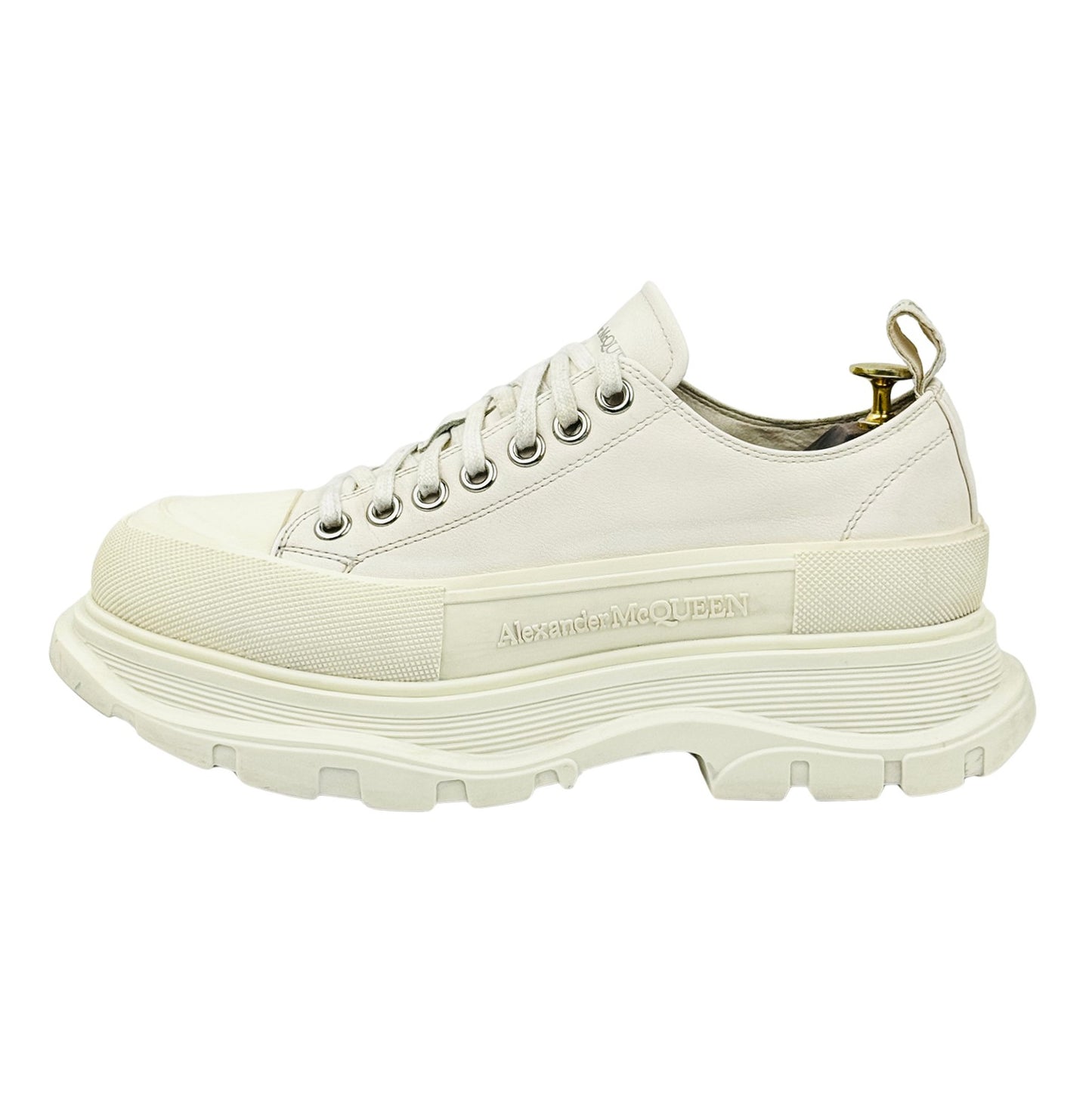 Alexander McQueen Tread Slick White Shoes (Size 42.5)