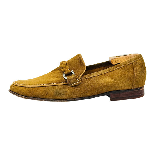 Salvatore Ferragamo Suede Gancini Loafers (Size 43.5)