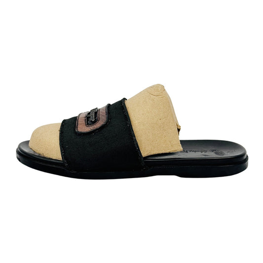 Salvatore Ferragamo Black Italy Made Slippers (Size 41/42)