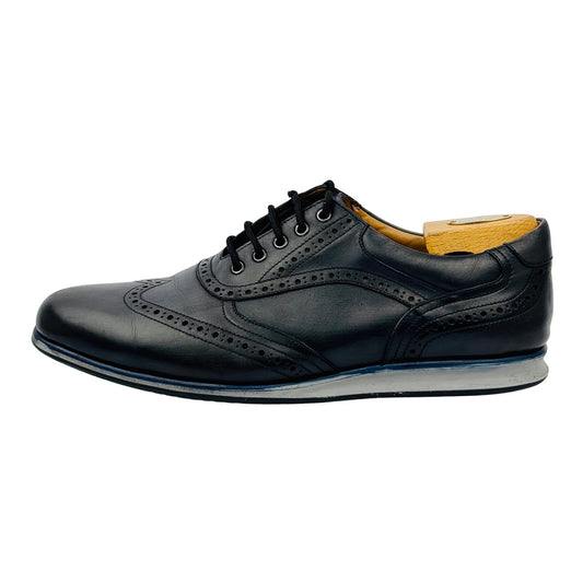 Balmain Paris Men's Black Leather Shoes (Size 44/44.5)