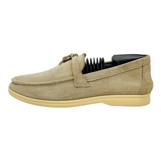 Loro Piana Summer Walk Beige Loafers (Size 40/40.5) - H 18068