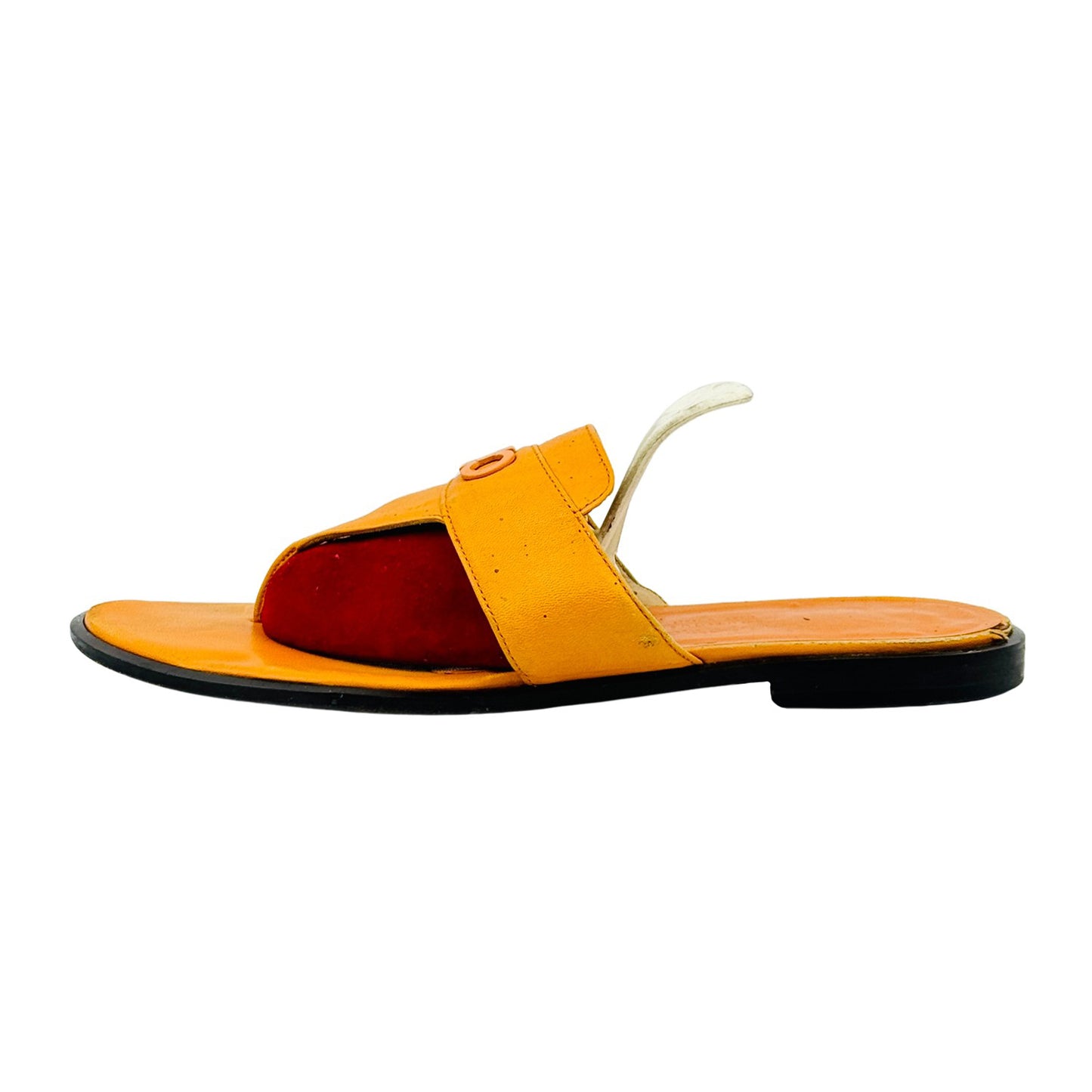 Salvatore Ferragamo Orange Flip Flops (Size 39)