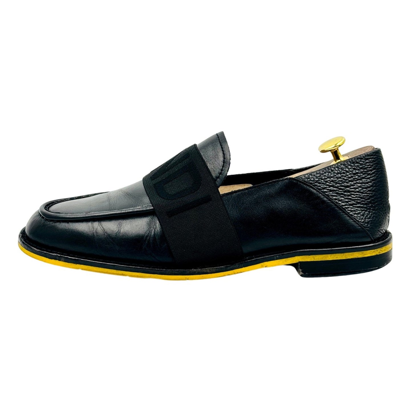 Fendi Black Elastic Band Loafers (Size 42/42.5)