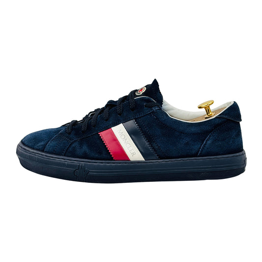 Moncler New Monaco Navy Suede Sneakers (Size 43/43.5)