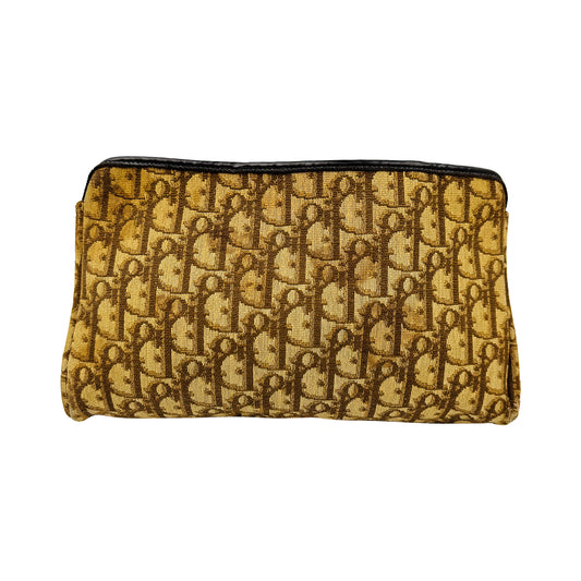 Christian Dior 'Beige Brown' Logo Clutch Bag