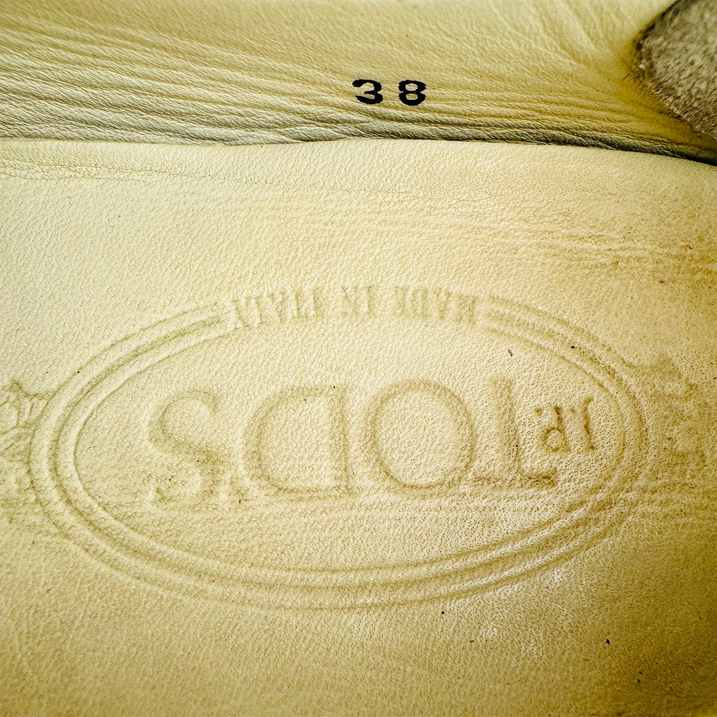 Tod’s Beige Genuine Leather Loafers (Size 38)