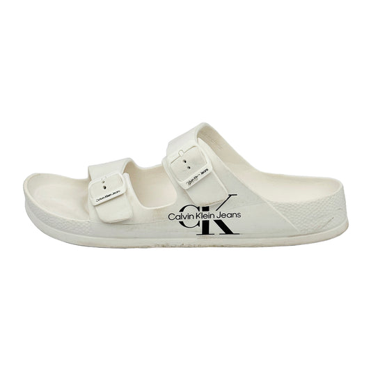 Image of Calvin Klein Zion Double Strap Slides (Size 42.5) - B08VH5RZ6Q