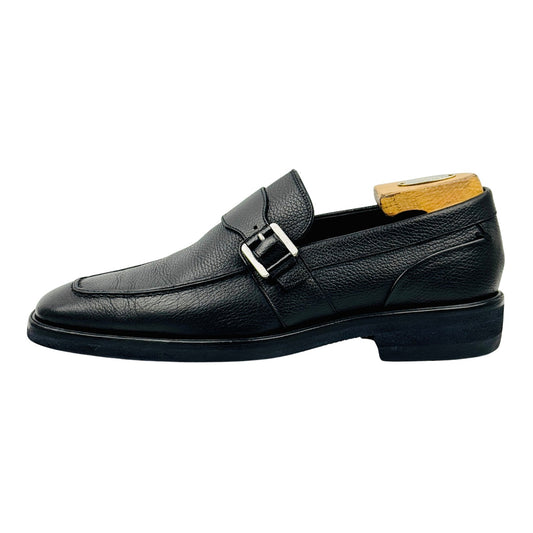 Bally Black Leather Single Monkstrap Loafers (Size 42.5)