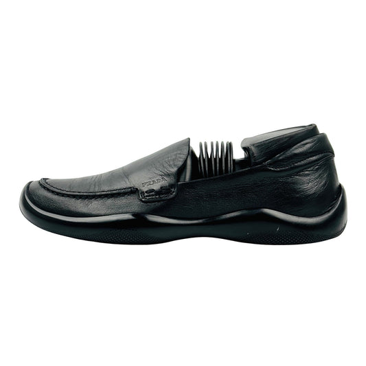Prada Black Leather Loafers (Size 36/36.5) - 3818