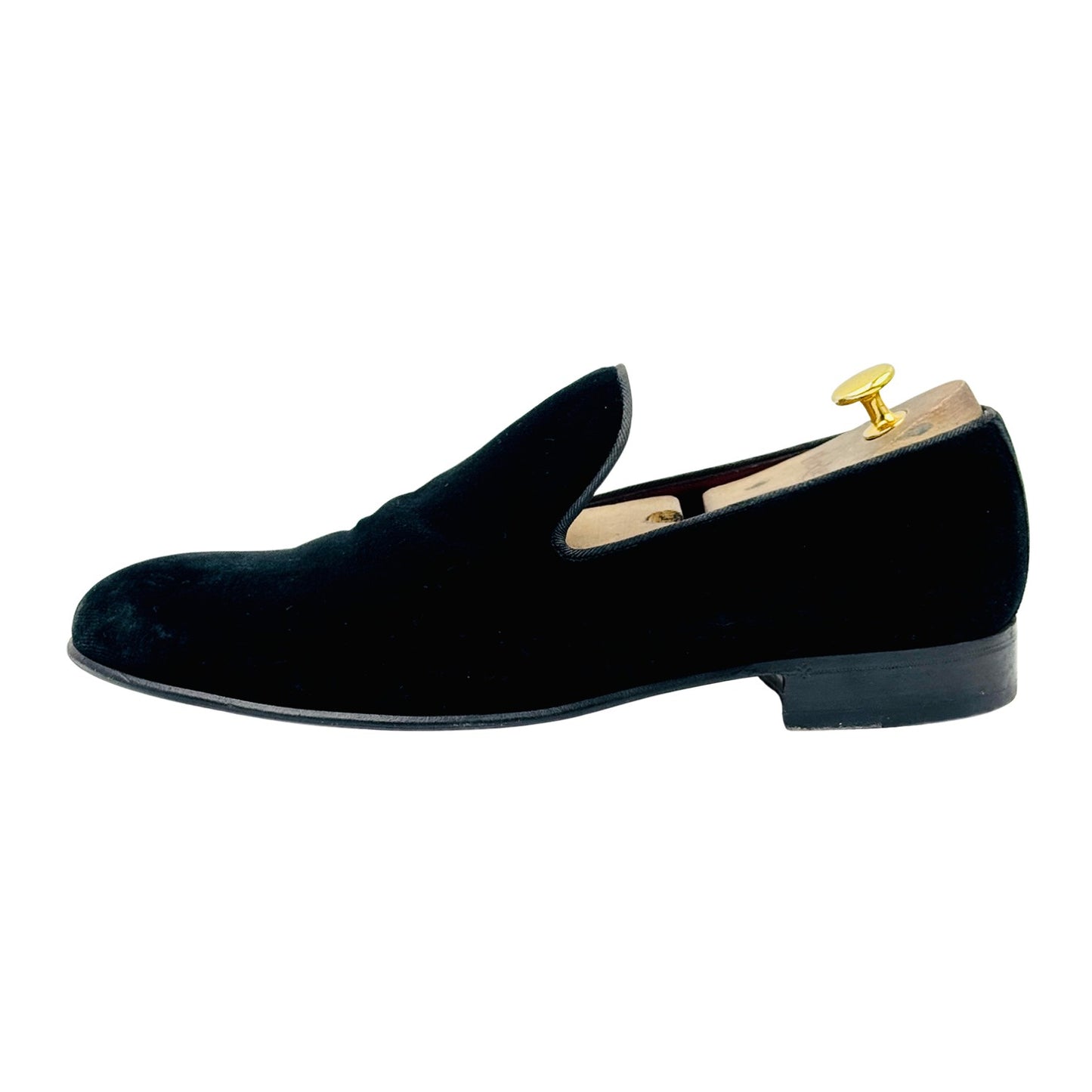 Dolce & Gabbana Men's Black Velvet Shoes (Size 44)