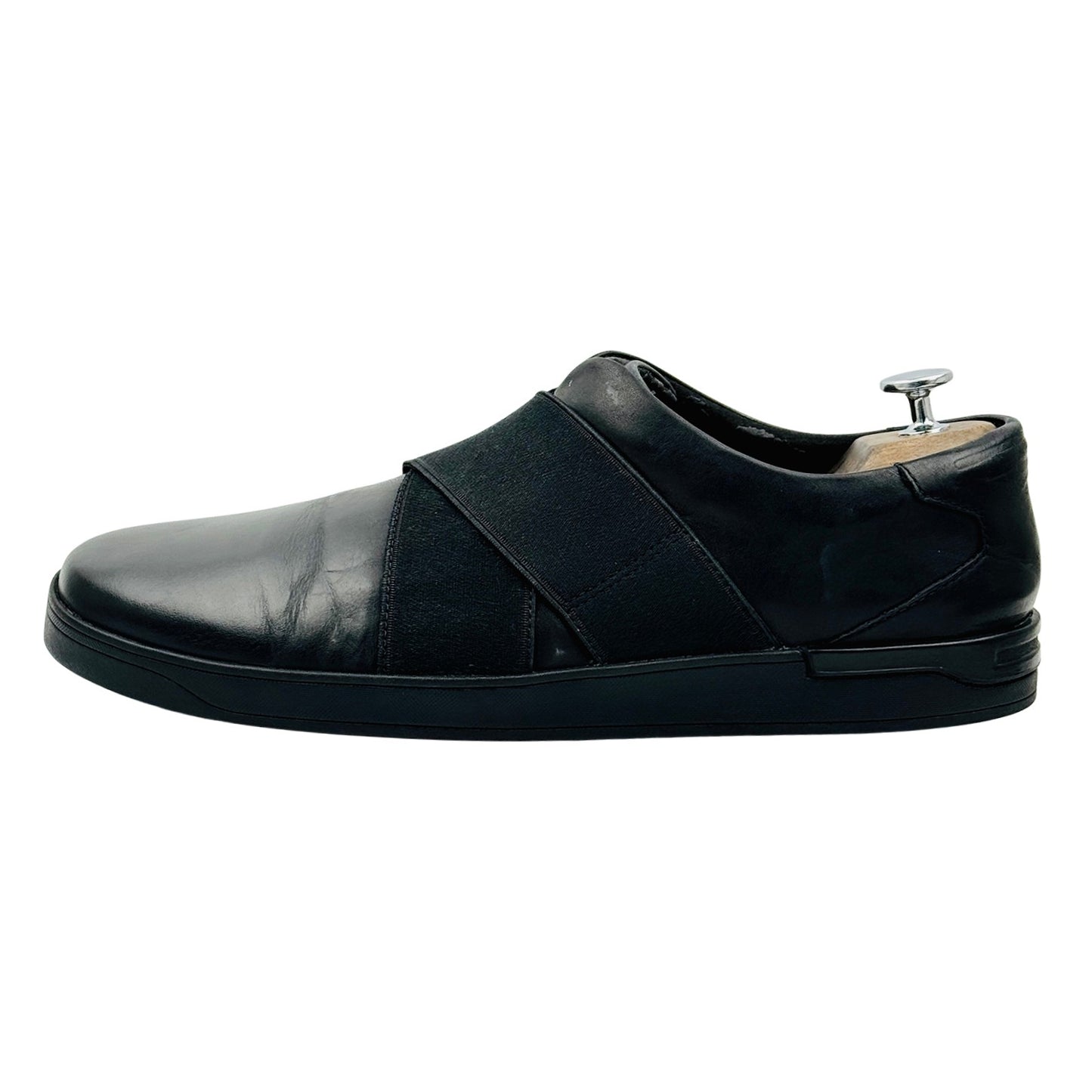 Clarks Stanway Easy Black Shoes (Size 45)