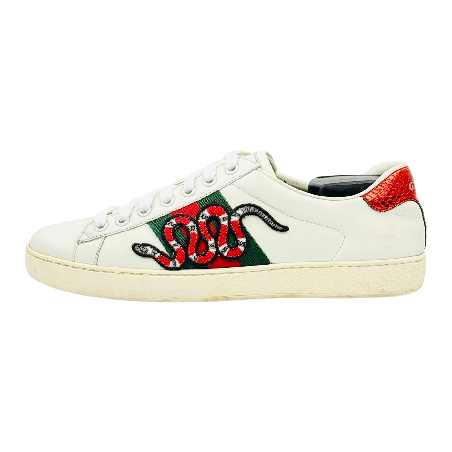 Gucci Ace Embroidered Snake Sneakers (Size 39) - 456230