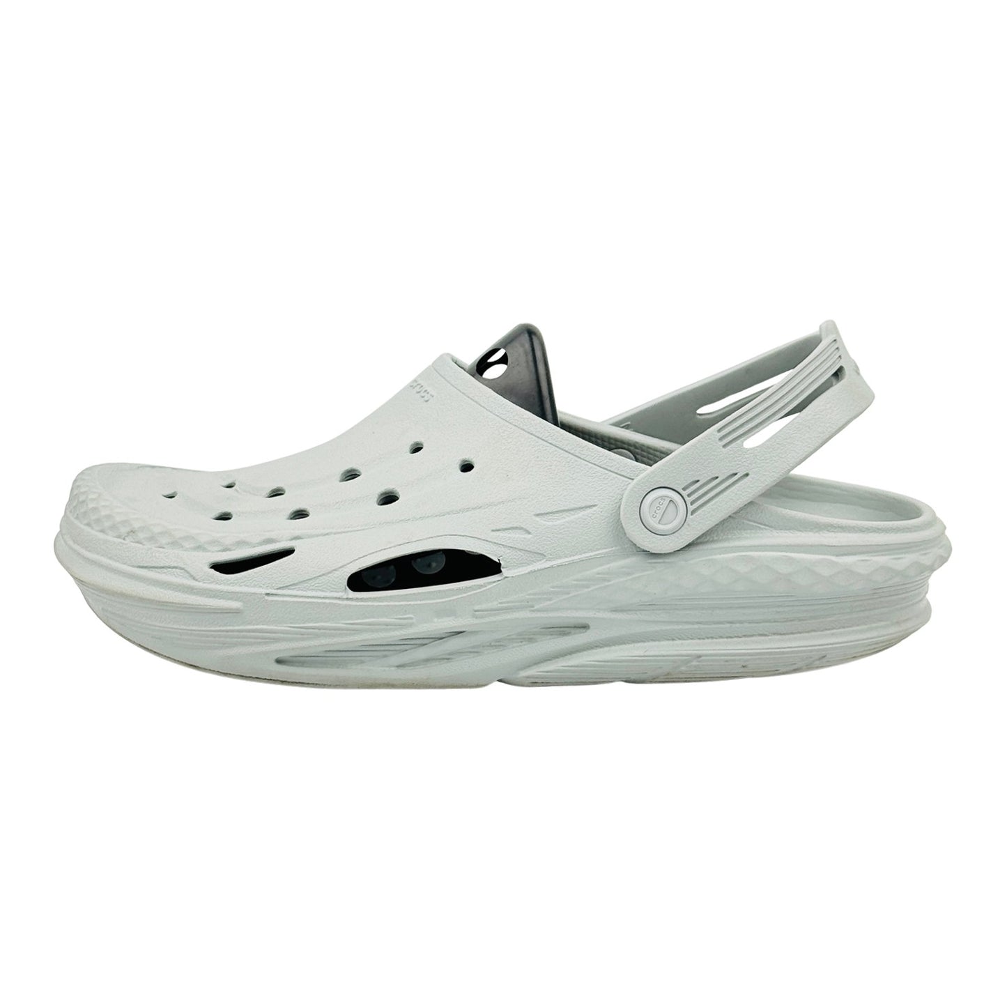 Crocs Off-Grid Light Grey Clogs (Size 44) - 209501