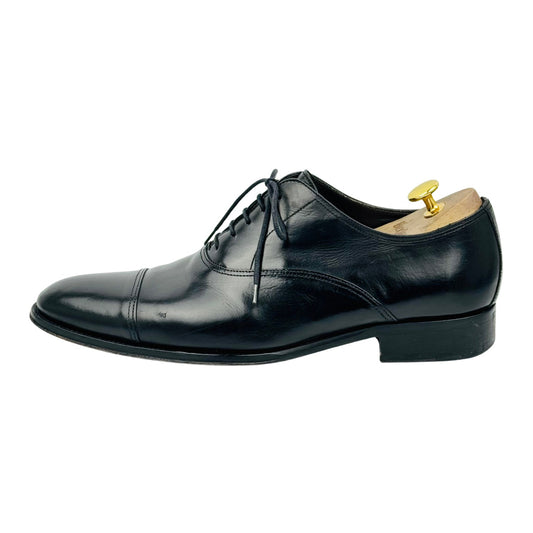 Russell & Bromley Culumus Leather Black Oxford Shoes (Size 42.5/43)