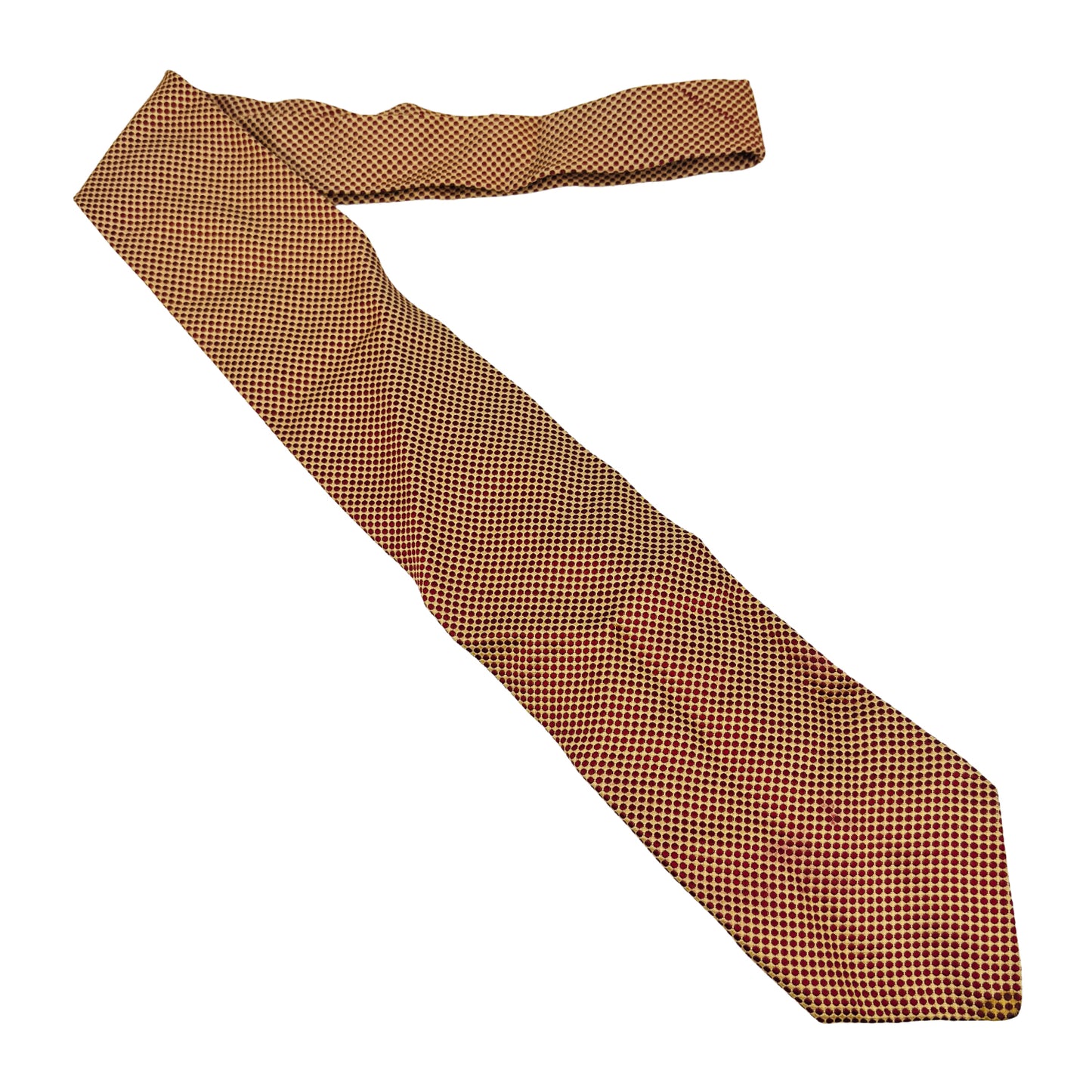 Canali Mustard Yellow 'Micro-Dot Pattern' Tie (Size Regular)