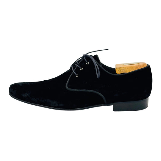 Dolce & Gabbana Black Velvet Derby Shoes (Size 43/43.5)