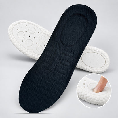 Breathable Latex Comfort Insole - White/Black