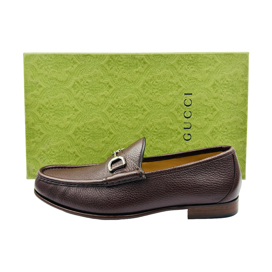 Gucci Dark Brown Leather Italian Loafers (Size 42.5) - 367762