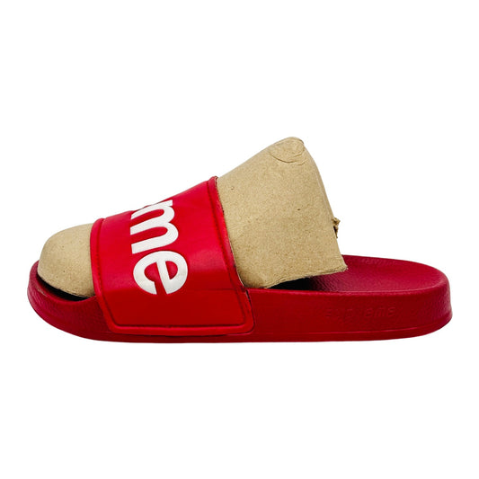 Supreme Men's Red Casual Slides (Size 39/39.5)