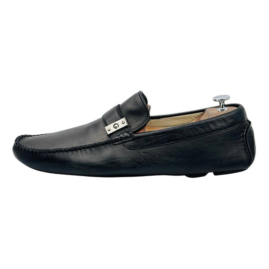 Dolce & Gabbana Men's Black Leather Loafers (Size 46/46.5)
