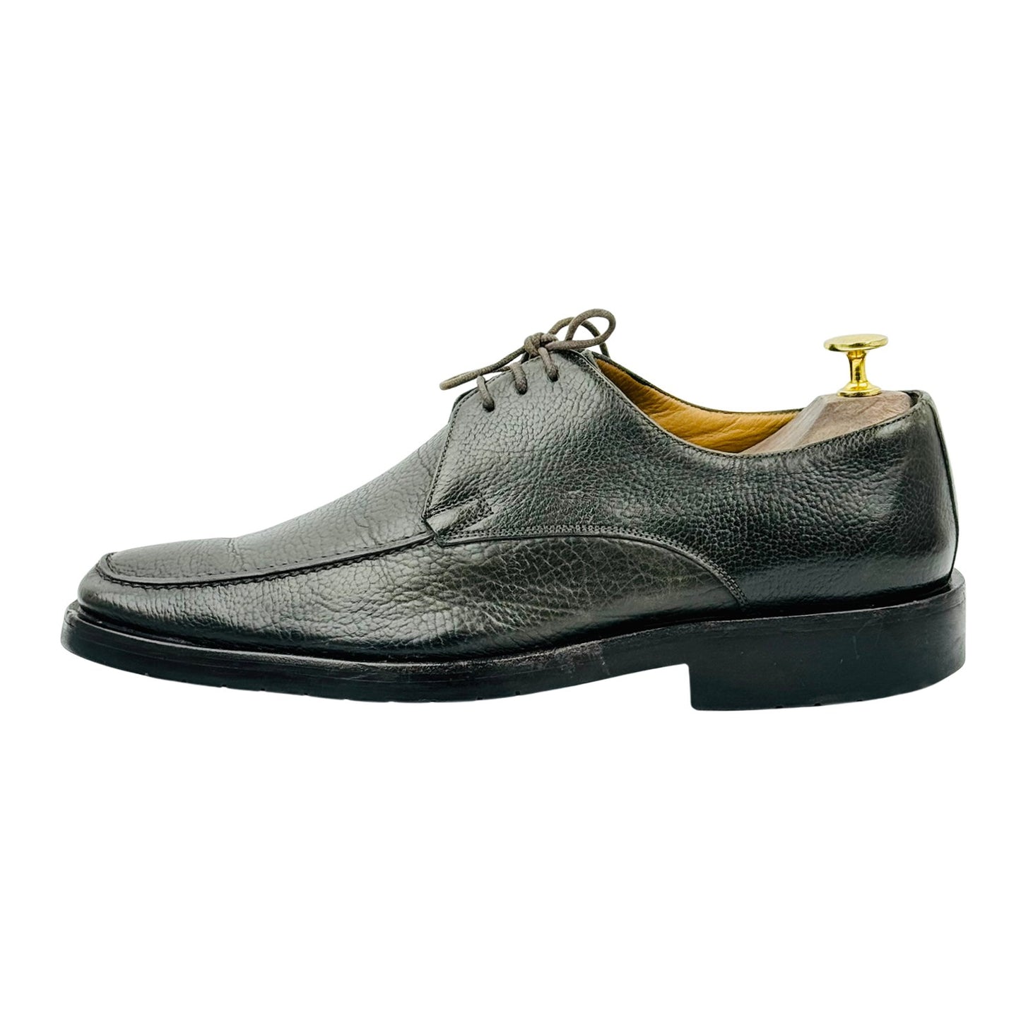 Bally Tames Dark Green Leather Derby Shoes (Size 42.5)