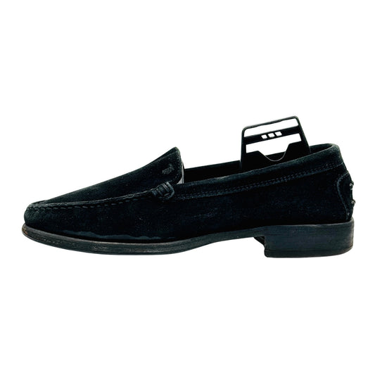 Tod's Black Suede Heeled Loafers (Size 36.5)
